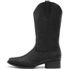 image:imageDREAM PAIRS Womens Cowboy Cowgirl MId calf Boots  square toe western boots chunky low heel cowboy boots for country music festivals theme party and concert embroidered bootsAll Black