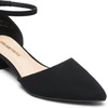 image:imageDREAM PAIRS Womens Low Heel Pointed Toe Dress Pumps  138 Comfortable elegant closed toe flats ankle strap pumps for casual and formal daysBlacknubuck