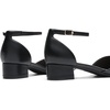 image:imageDREAM PAIRS Womens Low Heel Pointed Toe Dress Pumps  138 Comfortable elegant closed toe flats ankle strap pumps for casual and formal daysBlackpu