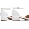 image:imageDREAM PAIRS Womens Low Heel Pointed Toe Dress Pumps  138 Comfortable elegant closed toe flats ankle strap pumps for casual and formal daysWhite