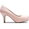 image:imageDREAM PAIRS Womens Low Stiletto Platform Heels Pumps  Classic Elegant Versatile Heels Dress Comfortable Closed Toe Pumps Shoes for Wedding Party Walking Brithday Work OfficePinkSuede