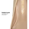 image:imageDREAM PAIRS Womens Low Stiletto Platform Heels Pumps  Classic Elegant Versatile Heels Dress Comfortable Closed Toe Pumps Shoes for Wedding Party Walking Brithday Work OfficeNudePat