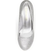 image:imageDREAM PAIRS Womens Low Stiletto Platform Heels Pumps  Classic Elegant Versatile Heels Dress Comfortable Closed Toe Pumps Shoes for Wedding Party Walking Brithday Work OfficeSilver