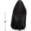 image:imageDREAM PAIRS Womens Low Stiletto Platform Heels Pumps  Classic Elegant Versatile Heels Dress Comfortable Closed Toe Pumps Shoes for Wedding Party Walking Brithday Work OfficeBlackSuede