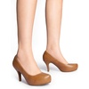 image:imageDREAM PAIRS Womens Low Stiletto Platform Heels Pumps  Classic Elegant Versatile Heels Dress Comfortable Closed Toe Pumps Shoes for Wedding Party Walking Brithday Work OfficeTanPu