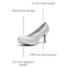 image:imageDREAM PAIRS Womens Low Stiletto Platform Heels Pumps  Classic Elegant Versatile Heels Dress Comfortable Closed Toe Pumps Shoes for Wedding Party Walking Brithday Work OfficeSilver