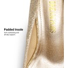 image:imageDREAM PAIRS Womens Low Stiletto Platform Heels Pumps  Classic Elegant Versatile Heels Dress Comfortable Closed Toe Pumps Shoes for Wedding Party Walking Brithday Work OfficeGold