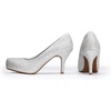 image:imageDREAM PAIRS Womens Low Stiletto Platform Heels Pumps  Classic Elegant Versatile Heels Dress Comfortable Closed Toe Pumps Shoes for Wedding Party Walking Brithday Work OfficeSilver