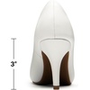 image:imageDREAM PAIRS Womens Low Stiletto Platform Heels Pumps  Classic Elegant Versatile Heels Dress Comfortable Closed Toe Pumps Shoes for Wedding Party Walking Brithday Work OfficeWhitePu