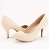 image:imageDREAM PAIRS Womens Low Stiletto Platform Heels Pumps  Classic Elegant Versatile Heels Dress Comfortable Closed Toe Pumps Shoes for Wedding Party Walking Brithday Work OfficeNudeNubuck