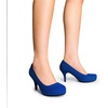 image:imageDREAM PAIRS Womens Low Stiletto Platform Heels Pumps  Classic Elegant Versatile Heels Dress Comfortable Closed Toe Pumps Shoes for Wedding Party Walking Brithday Work OfficeTiffannyroyalblue