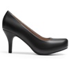 image:imageDREAM PAIRS Womens Low Stiletto Platform Heels Pumps  Classic Elegant Versatile Heels Dress Comfortable Closed Toe Pumps Shoes for Wedding Party Walking Brithday Work OfficeBlackpu