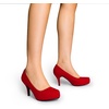 image:imageDREAM PAIRS Womens Low Stiletto Platform Heels Pumps  Classic Elegant Versatile Heels Dress Comfortable Closed Toe Pumps Shoes for Wedding Party Walking Brithday Work OfficeRed