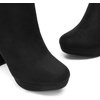 image:imageDREAM PAIRS Womens Stomp High Heel Ankle Boots  platform ankle boots classic round toe design nonslip outsole inside zipper for Easy On and OffBlack