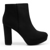 image:imageDREAM PAIRS Womens Stomp High Heel Ankle Boots  platform ankle boots classic round toe design nonslip outsole inside zipper for Easy On and OffBlack
