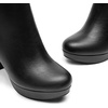 image:imageDREAM PAIRS Womens Stomp High Heel Ankle Boots  platform ankle boots classic round toe design nonslip outsole inside zipper for Easy On and OffBlackPu