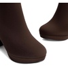 image:imageDREAM PAIRS Womens Stomp High Heel Ankle Boots  platform ankle boots classic round toe design nonslip outsole inside zipper for Easy On and OffBrown