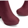 image:imageDREAM PAIRS Womens Stomp High Heel Ankle Boots  platform ankle boots classic round toe design nonslip outsole inside zipper for Easy On and OffBurgundy