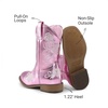 image:imageDREAM PAIRS Girls Cowboy Cowgirl Western Boots  Floral Embroidered Classic Western Cowgirl Boots Square Toe Mid Calf Side Zipper Horsing PartyPurple