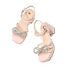 image:imageDREAM PAIRS Girls Sandals Chunky Sandals  Foam insoles nonslip sole adjustable strap square toe shiny bow perfect for weddings parties proms amp daily wearPink