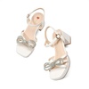 image:imageDREAM PAIRS Girls Sandals Chunky Sandals  Foam insoles nonslip sole adjustable strap square toe shiny bow perfect for weddings parties proms amp daily wearWhite