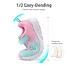 image:imageDREAM PAIRS Girls Shoes Tennis Sneakers  LightweightRunningBreathable Comfortable Non SlipHookandLoopWalking Gym School Daily PlayLight GreenPink