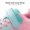image:imageDREAM PAIRS Girls Shoes Tennis Sneakers  LightweightRunningBreathable Comfortable Non SlipHookandLoopWalking Gym School Daily PlayLight GreenPink