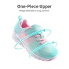 image:imageDREAM PAIRS Girls Shoes Tennis Sneakers  LightweightRunningBreathable Comfortable Non SlipHookandLoopWalking Gym School Daily PlayLight GreenPink