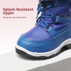 image:imageDREAM PAIRS Girls Winter Snow Boots Faux Fur Lined  OutdoorAntislipPullOnLightweightMid CalfLittle KidsWinter ShoesRoyal Blue