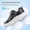 image:imageDREAM PAIRS Kids Shoes Sneakers Athletic Running  LightweightRunningBreathableComfortable Non SlipHookandLoopWalking Gym School Daily PlayBlack