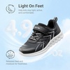 image:imageDREAM PAIRS Kids Shoes Sneakers Athletic Running  LightweightRunningBreathableComfortable Non SlipHookandLoopWalking Gym School Daily PlayBlack