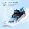 image:imageDREAM PAIRS Kids Shoes Sneakers Athletic Running  LightweightRunningBreathableComfortable Non SlipHookandLoopWalking Gym School Daily PlayBlueBlack