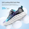 image:imageDREAM PAIRS Kids Shoes Sneakers Athletic Running  LightweightRunningBreathableComfortable Non SlipHookandLoopWalking Gym School Daily PlayBlueBlack