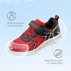 image:imageDREAM PAIRS Kids Shoes Sneakers Athletic Running  LightweightRunningBreathableComfortable Non SlipHookandLoopWalking Gym School Daily PlayRedBlack