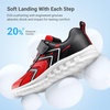 image:imageDREAM PAIRS Kids Shoes Sneakers Athletic Running  LightweightRunningBreathableComfortable Non SlipHookandLoopWalking Gym School Daily PlayRedBlack
