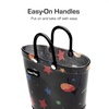 image:imageDREAM PAIRS Kids Waterproof EasyOn Rain Boots  LightweightNonSlip OutsoleOutdoor Rainy PlayCute Printed PatternsUnisex Boys Girls ToddlerBlack