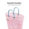 image:imageDREAM PAIRS Kids Waterproof EasyOn Rain Boots  LightweightNonSlip OutsoleOutdoor Rainy PlayCute Printed PatternsUnisex Boys Girls ToddlerPink