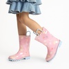 image:imageDREAM PAIRS Kids Waterproof EasyOn Rain Boots  LightweightNonSlip OutsoleOutdoor Rainy PlayCute Printed PatternsUnisex Boys Girls ToddlerPink