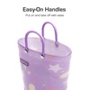 image:imageDREAM PAIRS Kids Waterproof EasyOn Rain Boots  LightweightNonSlip OutsoleOutdoor Rainy PlayCute Printed PatternsUnisex Boys Girls ToddlerPurple