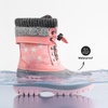 image:imageDREAM PAIRS Unisex Snow Waterproof Winter Boots  Warm Faux Fur Lined Outdoor Secure Grip Anti Slip Outsole Easy Wear Windproof Mid Calf Cozy Comfort for Cold WeatherPink