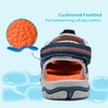 image:imageDREAM PAIRS Unisex Summer Water Athletic Sandals  ClosedToe Protection QuickDrying Upper Comfort Footbed Durable NonSlip Sole HookAndLoop Outdoor Sport Walk HikeNavyOrange