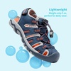 image:imageDREAM PAIRS Unisex Summer Water Athletic Sandals  ClosedToe Protection QuickDrying Upper Comfort Footbed Durable NonSlip Sole HookAndLoop Outdoor Sport Walk HikeNavyOrange