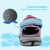 image:imageDREAM PAIRS Unisex Summer Water Athletic Sandals  ClosedToe Protection QuickDrying Upper Comfort Footbed Durable NonSlip Sole HookAndLoop Outdoor Sport Walk HikeBabyBluePink