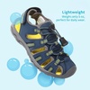 image:imageDREAM PAIRS Unisex Summer Water Athletic Sandals  ClosedToe Protection QuickDrying Upper Comfort Footbed Durable NonSlip Sole HookAndLoop Outdoor Sport Walk HikeDark Blue