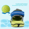 image:imageDREAM PAIRS Unisex Summer Water Athletic Sandals  ClosedToe Protection QuickDrying Upper Comfort Footbed Durable NonSlip Sole HookAndLoop Outdoor Sport Walk HikeRoyalBlueNeonGreen