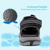 image:imageDREAM PAIRS Unisex Summer Water Athletic Sandals  ClosedToe Protection QuickDrying Upper Comfort Footbed Durable NonSlip Sole HookAndLoop Outdoor Sport Walk HikeBlackDarkGrey