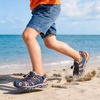 image:imageDREAM PAIRS Unisex Summer Water Athletic Sandals  ClosedToe Protection QuickDrying Upper Comfort Footbed Durable NonSlip Sole HookAndLoop Outdoor Sport Walk HikeNavyOrange