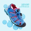 image:imageDREAM PAIRS Unisex Summer Water Athletic Sandals  ClosedToe Protection QuickDrying Upper Comfort Footbed Durable NonSlip Sole HookAndLoop Outdoor Sport Walk HikeNavyFuchsiaMint