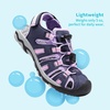 image:imageDREAM PAIRS Unisex Summer Water Athletic Sandals  ClosedToe Protection QuickDrying Upper Comfort Footbed Durable NonSlip Sole HookAndLoop Outdoor Sport Walk HikePurpleLightGrey