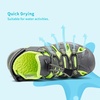image:imageDREAM PAIRS Unisex Summer Water Athletic Sandals  ClosedToe Protection QuickDrying Upper Comfort Footbed Durable NonSlip Sole HookAndLoop Outdoor Sport Walk HikeGreyNeonGreen